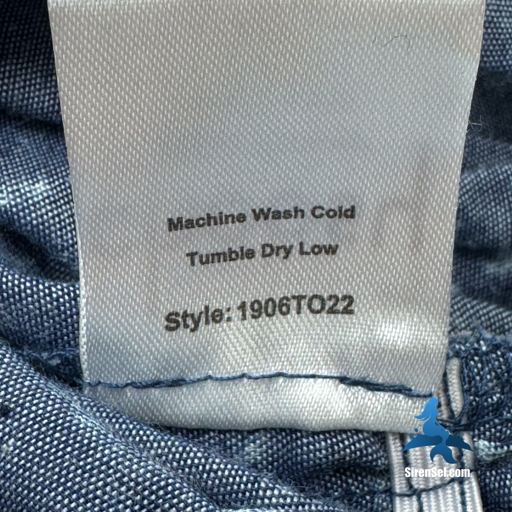 1153 NWT Choosy No Shade Bow Back Crop Top – L – Blue White - Picture 9 of 14
